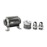 DeatschWerks Stainless Steel 10AN 100 Micron Universal Inline Fuel Filter Housing Kit (70mm) thumbnail 2