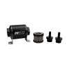 DeatschWerks Stainless Steel 5/16in 100 Micron Universal Inline Fuel Filter Housing Kit (70mm) thumbnail 3