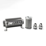 DeatschWerks Stainless Steel 8AN 10 Micron Universal Inline Fuel Filter Housing Kit (110mm) thumbnail 2