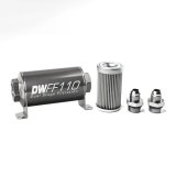 DeatschWerks Stainless Steel 8AN 10 Micron Universal Inline Fuel Filter Housing Kit (110mm) thumbnail 4