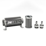 DeatschWerks Stainless Steel 3/8in 100 Micron Universal Inline Fuel Filter Housing Kit (110mm) thumbnail 4