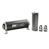 DeatschWerks Stainless Steel 10AN 10 Micron Universal Inline Fuel Filter Housing Kit (160mm) thumbnail 4