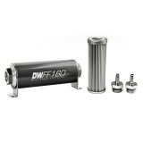 DeatschWerks Stainless Steel 5/16in 10 Micron Universal Inline Fuel Filter Housing Kit (160mm) thumbnail 2