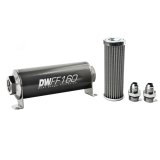 DeatschWerks Stainless Steel 8AN 100 Micron Universal Inline Fuel Filter Housing Kit (160mm) thumbnail 3