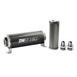 DeatschWerks Stainless Steel 8AN 100 Micron Universal Inline Fuel Filter Housing Kit (160mm) thumbnail 5