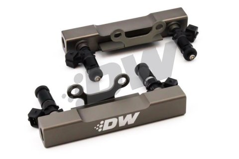 DeatschWerks 02+ Subaru WRX / 07+ STI/LGT Top Feed Fuel Rail Upgrade Kit w/ 1500cc Injectors thumbnail 2