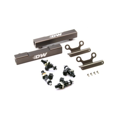 DeatschWerks 02+ Subaru WRX / 07+ STI/LGT Top Feed Fuel Rail Upgrade Kit w/ 1500cc Injectors thumbnail 4