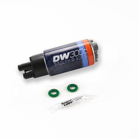 DeatschWerks 340lph DW300C Compact Fuel Pump w/ 02-06 RSX Set Up Kit (w/o Mounting Clips) thumbnail 1