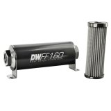 DeatschWerks Stainless Steel 10AN 100 Micron Universal Inline Fuel Filter Housing Kit (160mm) thumbnail 3