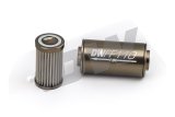 DeatschWerks Stainless Steel 10AN 10 Micron Universal Inline Fuel Filter Housing Kit (110mm) thumbnail 3