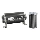 DeatschWerks Stainless Steel 10AN 100 Micron Universal Inline Fuel Filter Housing Kit (110mm) thumbnail 3