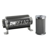 DeatschWerks Stainless Steel 10AN 100 Micron Universal Inline Fuel Filter Housing Kit (110mm) thumbnail 4