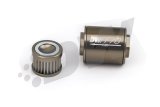 DeatschWerks Stainless Steel 10AN 10 Micron Universal Inline Fuel Filter Housing Kit (70mm) thumbnail 2