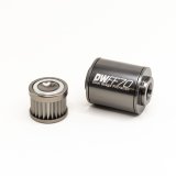 DeatschWerks Stainless Steel 10AN 10 Micron Universal Inline Fuel Filter Housing Kit (70mm) thumbnail 3