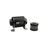 DeatschWerks Stainless Steel 10AN 10 Micron Universal Inline Fuel Filter Housing Kit (70mm) thumbnail 4