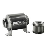 DeatschWerks Stainless Steel 10AN 10 Micron Universal Inline Fuel Filter Housing Kit (70mm) thumbnail 6