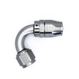DeatschWerks 10AN Female Swivel 120-Degree Hose End CPE - Anodized Titanium thumbnail 1