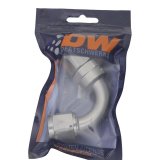 DeatschWerks 10AN Female Swivel 120-Degree Hose End CPE - Anodized Titanium thumbnail 4