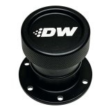 DeatschWerks Straight Filler Neck w/Cap - Matte Black thumbnail 1