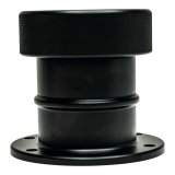 DeatschWerks Straight Filler Neck w/Cap - Matte Black thumbnail 3