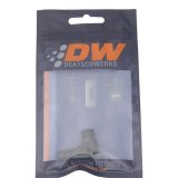 DeatschWerks Metric M12 to 3/8in Hose Barb 90-Degree Fitting w/ Venturi Port - Anodized Matte Black thumbnail 4