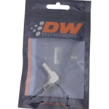 DeatschWerks Metric M12 to 3/8in Hose Barb 90-Degree Fitting w/ Venturi Port - Anodized DW Titanium thumbnail 5