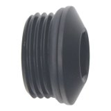 DeatschWerks 10AN ORB Male Plug Low Profile Internal Allen/Hex (Incl O-Ring) - Anodized Matte Black thumbnail 2