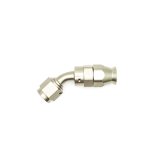 DeatschWerks 6AN Female Swivel 45-Degree Hose End PTFE (Incl 1 Olive Insert) - Anodized Matte Black thumbnail 6