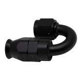 DeatschWerks 6AN Female Swivel 180-Degree Hose End PTFE (Incl Olive Insert) - Anodized Matte Black thumbnail 1