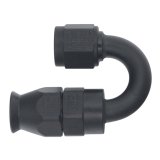 DeatschWerks 6AN Female Swivel 180-Degree Hose End PTFE (Incl Olive Insert) - Anodized Matte Black thumbnail 2