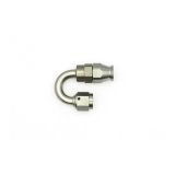 DeatschWerks 6AN Female Swivel 180-Degree Hose End PTFE (Incl Olive Insert) - Anodized Matte Black thumbnail 6