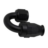 DeatschWerks 8AN Female Swivel 180-Degree Hose End PTFE (Incl Olive Insert) - Anodized Matte Black thumbnail 1
