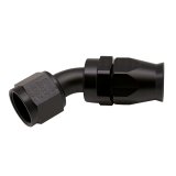 DeatschWerks 10AN Female Swivel 45-Degree Hose End PTFE (Incl Olive Insert) - Anodized Matte Black thumbnail 1