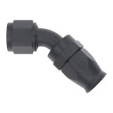 DeatschWerks 10AN Female Swivel 45-Degree Hose End PTFE (Incl Olive Insert) - Anodized Matte Black thumbnail 2