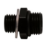 DeatschWerks 6AN ORB Male to M12 X 1.5 Metric Male (Incl O-Ring and Washer) - Anodized Matte Black thumbnail 1