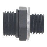DeatschWerks 6AN ORB Male to M12 X 1.5 Metric Male (Incl O-Ring and Washer) - Anodized Matte Black thumbnail 2