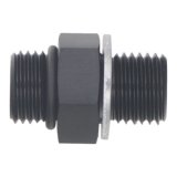 DeatschWerks 6AN ORB Male to M14 X 1.5 Metric Male (Incl O-Ring and Washer) - Anodized Matte Black thumbnail 2