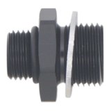 DeatschWerks 6AN ORB Male to M18 X 1.5 Metric Male (Incl O-Ring and Washer) - Anodized Matte Black thumbnail 2