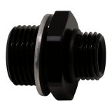 DeatschWerks 6AN ORB Male to M18 X 1.5 Metric Male (Incl O-Ring and Washer) - Anodized Matte Black thumbnail 3
