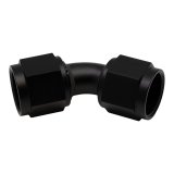 DeatschWerks 10AN Flare Female Swivel 45-Degree to 10AN Flare Female Swivel - Anodized Matte Black thumbnail 1