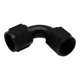 DeatschWerks 10AN Flare Female Swivel 90-Degree to 10AN Flare Female Swivel - Anodized Matte Black thumbnail 3