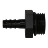 DeatschWerks 10AN ORB Male to 5/16in Male Triple Barb Fitting (Incl O-Ring) - Anodized Matte Black thumbnail 1