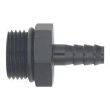 DeatschWerks 10AN ORB Male to 5/16in Male Triple Barb Fitting (Incl O-Ring) - Anodized Matte Black thumbnail 2