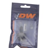 DeatschWerks 10AN ORB Male to 5/16in Male Triple Barb Fitting (Incl O-Ring) - Anodized Matte Black thumbnail 5