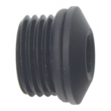 DeatschWerks 6AN ORB Male Plug Low Profile Internal Allen/Hex (Incl O-Ring) - Anodized Matte Black thumbnail 1