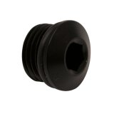 DeatschWerks 6AN ORB Male Plug Low Profile Internal Allen/Hex (Incl O-Ring) - Anodized Matte Black thumbnail 2