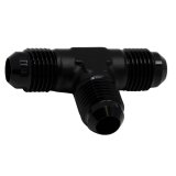 DeatschWerks 6AN Male Flare to 6AN Male Flare to 6AN Male Flare Tee Fitting - Anodized Matte Black thumbnail 3