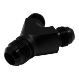 DeatschWerks 8AN Male Flare to 8AN Male Flare to 10AN Male Flare Y Fitting - Anodized Matte Black thumbnail 1