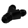DeatschWerks 8AN Male Flare to 8AN Male Flare to 10AN Male Flare Y Fitting - Anodized Matte Black thumbnail 7