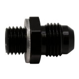 DeatschWerks 6AN Male Flare to M12 X 1.5 Male Metric Adapter (Incl Washer) - Anodized Matte Black thumbnail 1
